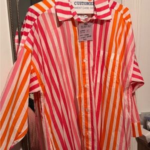 Colorful coverall shirt dress